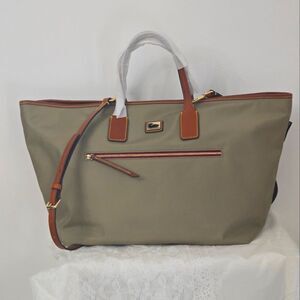 Dooney & Bourke Classic Taupe Convertible Tote Bag NWT